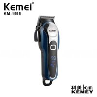 Kemei KM-1995 Tông đơ cắt tóc - Lưỡi dao điều chỉnh linh hoạt, không kẹt tóc, màn hình LCD hiển thị số