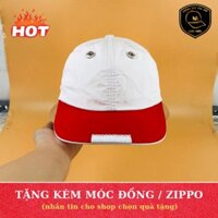 [Kèm_hình_chi_tiết] Nón Sơn Màu Trắng Đỏ - Full Tem Mạc 7 Màu