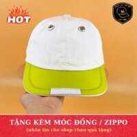 [Kèm_hình_chi_tiết] Nón Sơn Màu Trắng Vàng - Full Tem Mạc 7 Màu