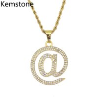 Kemstone Hợp Kim Sáng Tạo Zircon Mạ Vàng Nam @ Mặt Dây Chuyền Trang Sức Quà Tặng [bonus]