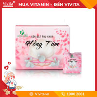 Kén đặt Hồng Tâm Hỗ trợ điều trị viêm nhiễm phụ khoa (Hộp 10 kén)