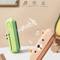 Kèn Harmonica 16 Lỗ Bằng Silicone Đồ Chơi Âm Nhạc Cho Bé
