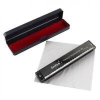 Kèn harmonica 8k 24 Lỗ Bằng Titan Màu Đen Nhám