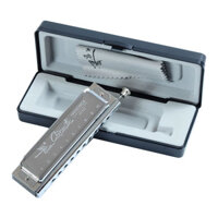 Kèn Harmonica Chromatic Swan SW1040 Silver (10 Lỗ)