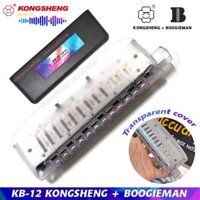 Kèn harmonica chromatic KongSheng Boogieman KB-12 Vỏ Trong Suốt Có Clip Thực Tế
