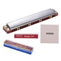 Kèn Harmonica Suzuki Tremolo Study 24 lỗ kèm hộp đựng