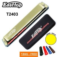 Kèn harmonica tremolo Easttop T2403 key C Vàng Gold