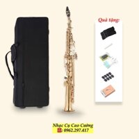 Kèn Saxophone Soprano Thẳng Đầy Đủ Phụ Kiện Nhạc Cụ Cao Cường