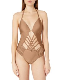 Kenneth Cole New York Women's Stappy Push Up Mio One Piece Swimsuit