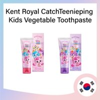 [Kent Royal] Kem đánh răng rau củ CatchTeenieping Kids Hương dâu tây, Hương nho 80g