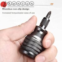 KENTON 7 in 1 Screwdriver, Precision Phillips Screw Driver Bit, Portable Titanium Alloy 1/4 Inch Industrial Grade Torx Screwdriver Bit Home Repair Tool