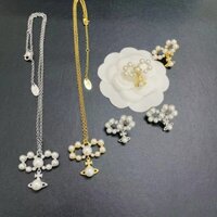 [Kenzero & Vw] Bộ bông tai hình nơ ngọc trai phiên bản cao cấp & * & -