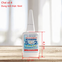 Keo 502 Hiệu con ó dán kim loại, giày, dép, gỗ đa năng loại đặc biệt mức nước 16ml
