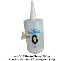 Keo 502 Thuận Phong 200gr - keo dán đa năng T7                         &nbsp(&nbspdung tích 130g&nbsp)