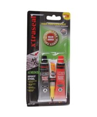 Keo AB 2 thành phần dán thép 4 phút khô X'traseal AB 4 Minutes Epoxy Steel 17ml x 2 56.5g màu xám                          - 39100062                                                       Yêu thích