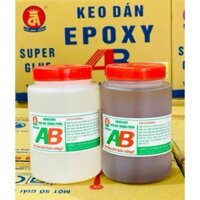Keo AB 2 thành phần Epoxy siêu chắc (Cặp 1Kg), dán gỗ, kim loại, nhựa