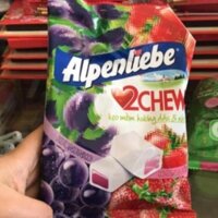 Kẹo Alpenliebe 2chew mềm 87,5g (hương dâu, nho)
