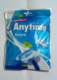 Kẹo AnyTime Hàn Quốc 60 gram ( vị bạc hà và sữa) thơm mát lạnh.