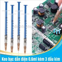 Keo bạc dẫn điện chuyên dùng 0.6ml kèm 3 đầu kim
