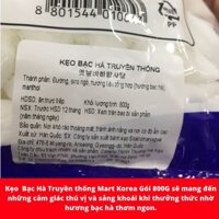 Kẹo bạc hà MARTKOREA HÀN QUỐC gói 800gr