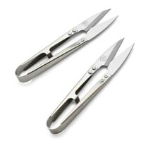 Kéo bấm cắt chỉ tay cầm nhựa đỏ PIN 1433, 1052 INOX loại thép không gỉ (1 DÂY 12 CÁI)