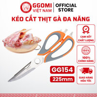 Kéo bao đậy Hàn Quốc GGomi GG154 chuyên dụng cắt thịt gà, chất liệu inox 420 không hoen gỉ an toàn sức khoẻ QH