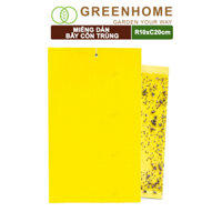 Keo bẫy côn trùng sinh học Israel, D20xR10cm, siêu dính 2 mặt, Thân thiện môi trường, tiết kiệm Greenhome - 1 TẤM BẪY CÔN TRÙNG