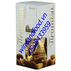 Kẹo Beryl’s Tiramisu Sôcôla sữa nhân hạnh nhân – hộp trắng 200g