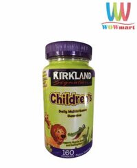 Kẹo bổ đa Vitamin dành cho trẻ em Kirkland Signature Children’s Complete Multivitamin 160 viên