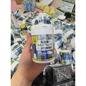 Kẹo bổ sung Canxi, Vitamin D Unimat Riken Nhật Bản 75 viên
