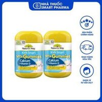 Kẹo bổ sung canxi vitamin D cho bé Nature's Way Kids Smart Vita Gummies Calcium + Vit D của Úc ( Lọ 60 viên)