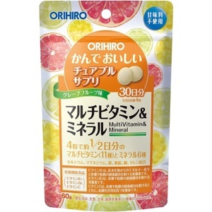 Kẹo bổ sung Vitamin tổng hợp và khoáng chất Orihiro - 120 viên