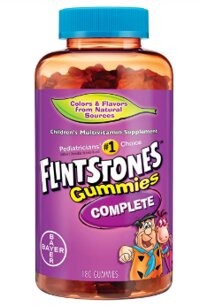 Kẹo bổ sung vitamin tổng hợp cho bé Flintstones Children's Complete Multivitamin Gummies - Mixed Fruit 180 viên