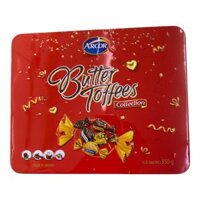 Kẹo Butter Toffees hộp thiếc Mexico 350g Vàng/Đỏ