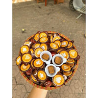 Kẹo cà phê sữa Capuchino 3D túi 500g và 1kg siêu ngon