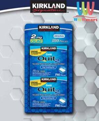 Kẹo cai thuốc lá Kirkland Signature Quit 2 Gum Original 190 viên x2 hộp