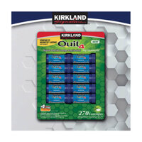 Kẹo cai thuốc lá Kirkland Signature Quit 4 Gum Lozenges Mint 270 viên (10 ống)