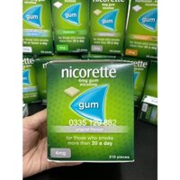 Kẹo cai thuốc_lá Nicorette Gum 2mg-210 viên