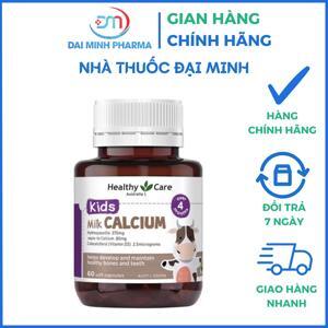 Kẹo Canxi Sữa Cho Bé – Calcium Milk Healthy Care 60 Viên