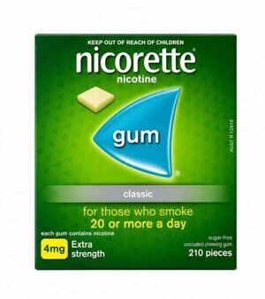Kẹo cao su cai thuốc lá Nicorette - 4mg
