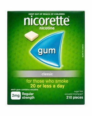 Kẹo cao su cai thuốc lá Nicorette - 2mg