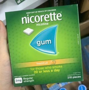 Kẹo cao su cai thuốc lá Nicorette - 2mg