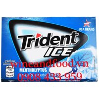 Kẹo cao su chewing gum Trident Ice Bạc Hà Mentholyptus 11g2