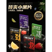 Kẹo cao su không đường imint, kẹo dưa hấu xylitol, hương thơm tươi mát, đồ ăn nhẹ không đường, kẹo làm mát hấp thụ than tre.