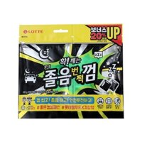 Kẹo cao su Lotte Wake-Up nhập khẩu Hàn Quốc, hương vị bạc hà mát mẻ, kẹo cao su xylitol đen Wake-Up