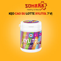 Kẹo cao su Lotte Xylitol Nhật Bản hương trái cây 7 vị 143g