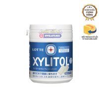 Kẹo cao su Lotte Xylitol vị bạc hà - Nhật Bản - Lọ 133gr