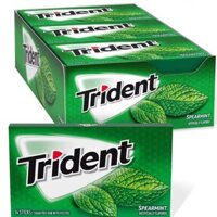 Kẹo cao su Trident Xylitol mới của Mỹ, hộp 15/12 gói, bạc hà