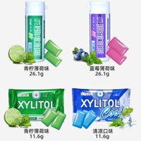 Kẹo cao su xylitol Lotte nhập khẩu, kẹo bạc hà không đường, kẹo mát mẻ, đồ ăn nhẹ nổi tiếng trên internet