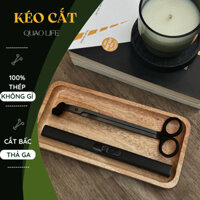 Kéo Cắt Bấc Nến Quao - Dụng cụ cắt bấc [Thép Không Gỉ] - Quao.Life